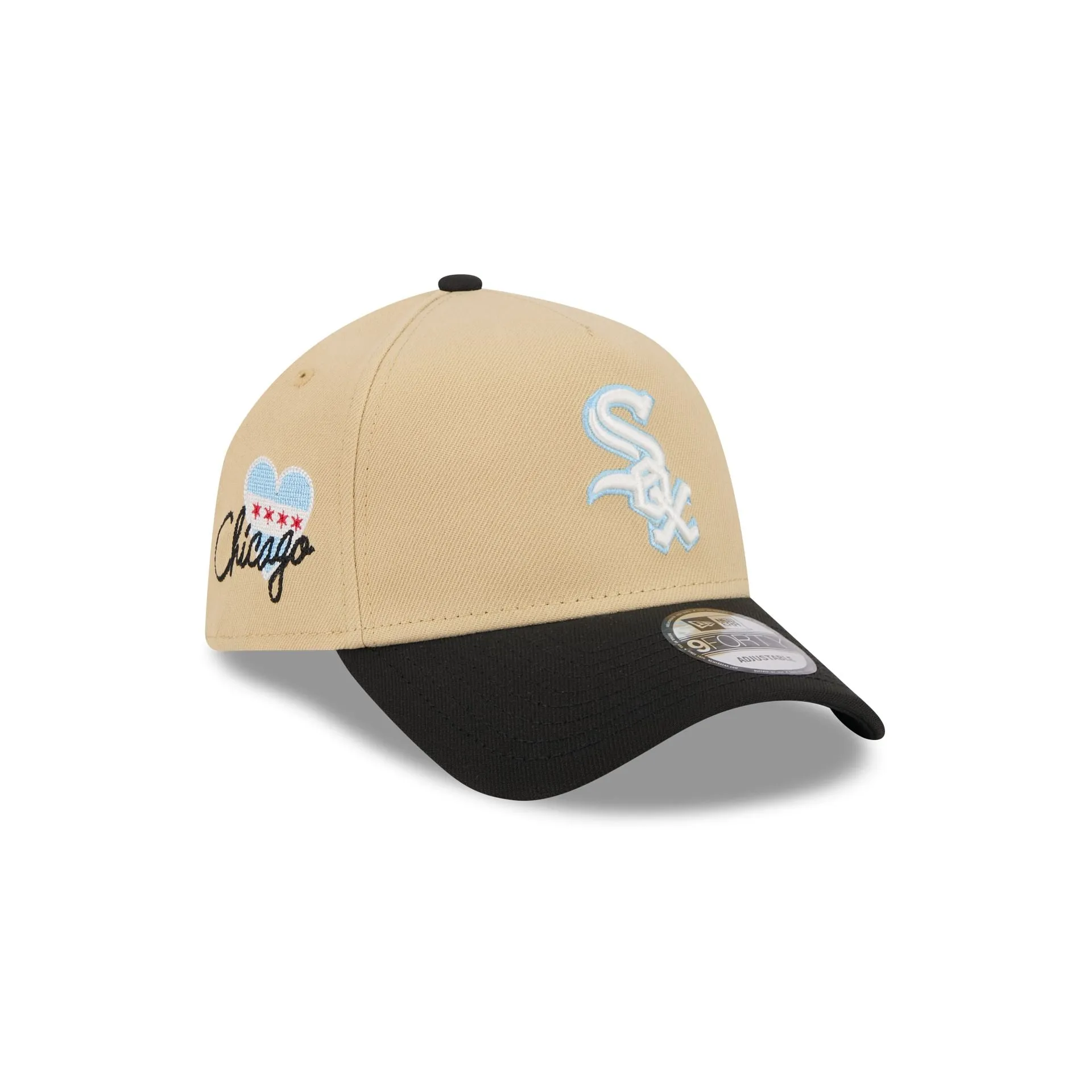 Chicago White Sox City Side Patch 9FORTY A-Frame Snapback Hat sold by New Era