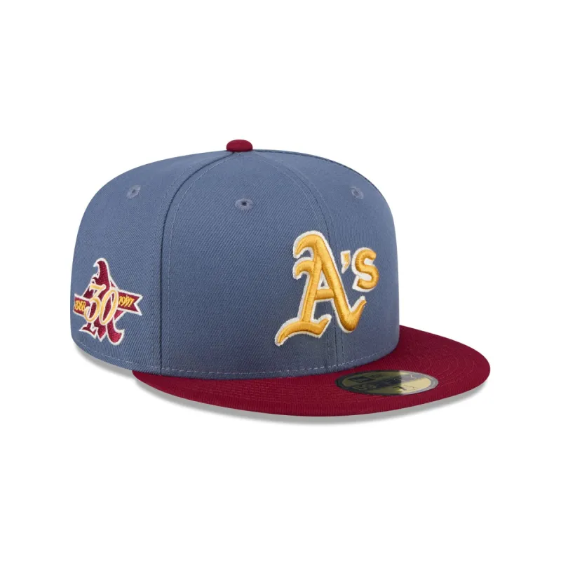 Oakland Athletics Deep Blue 59FIFTY Fitted Hat sold by New Era