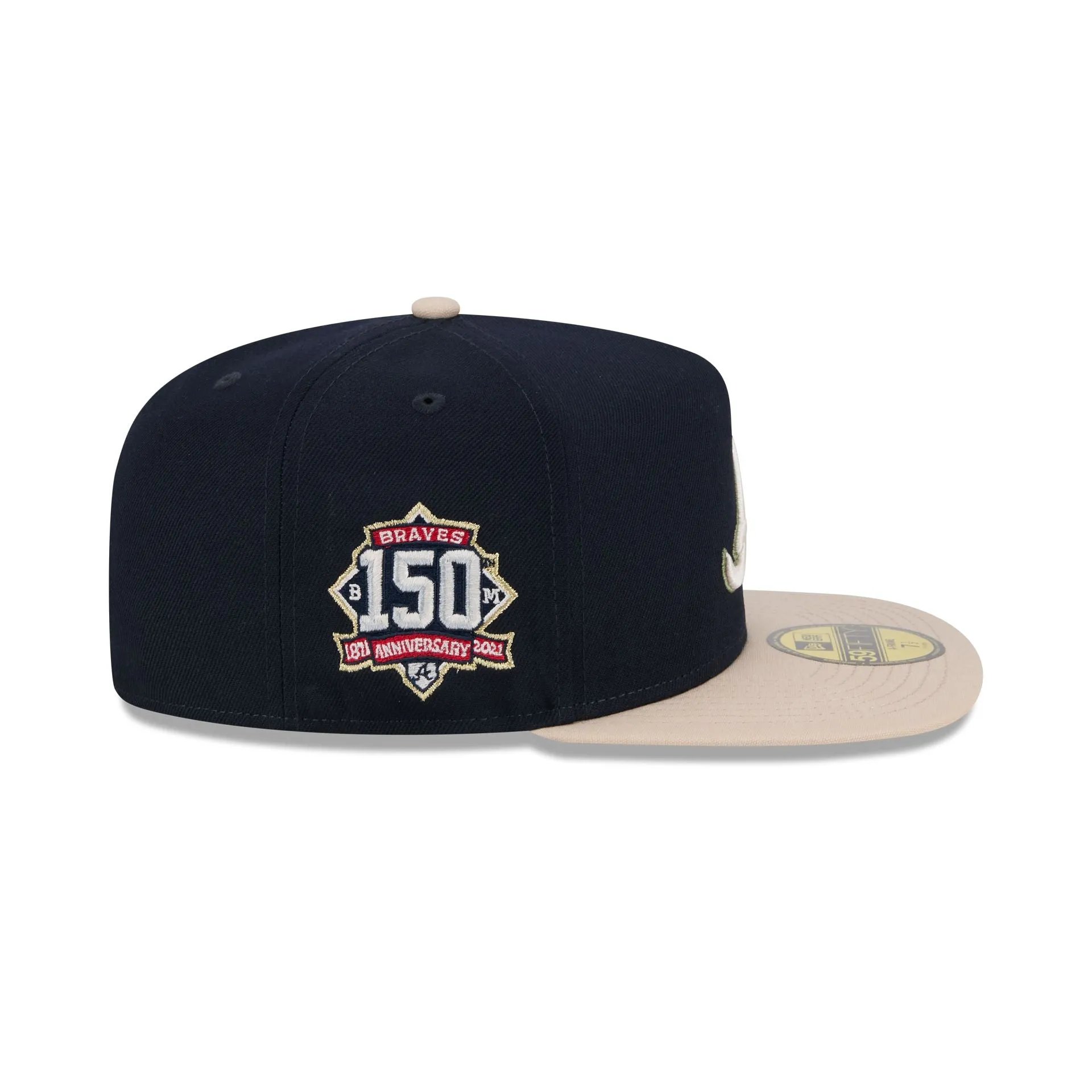 Atlanta Braves Canvas 59FIFTY A-Frame Fitted Hat sold by New Era product image thumbnail 4