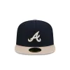 Atlanta Braves Canvas 59FIFTY A-Frame Fitted Hat sold by New Era