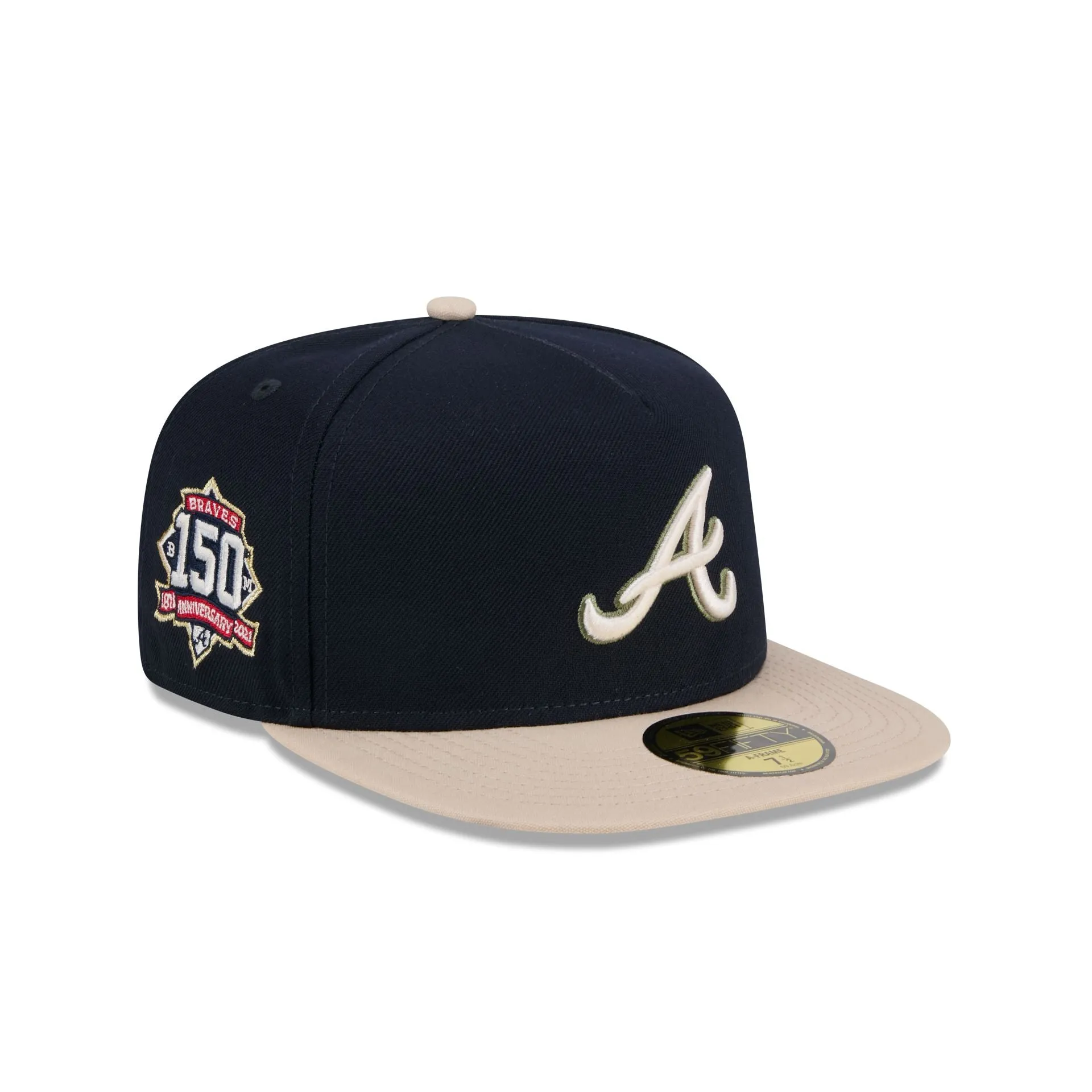 Atlanta Braves Canvas 59FIFTY A-Frame Fitted Hat sold by New Era