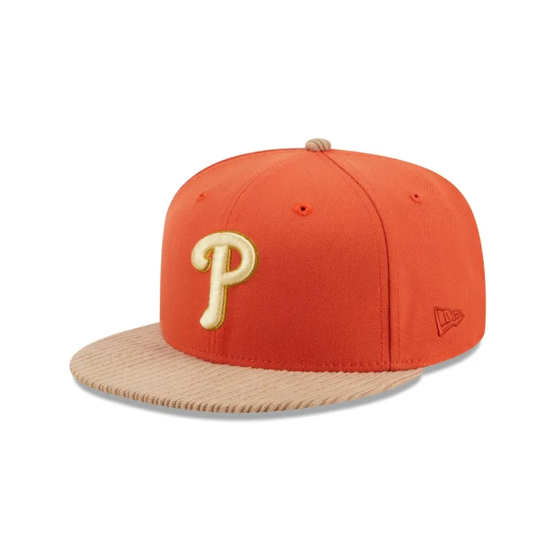 Philadelphia Phillies Autumn Wheat 9FIFTY Snapback Hat sold by New Era