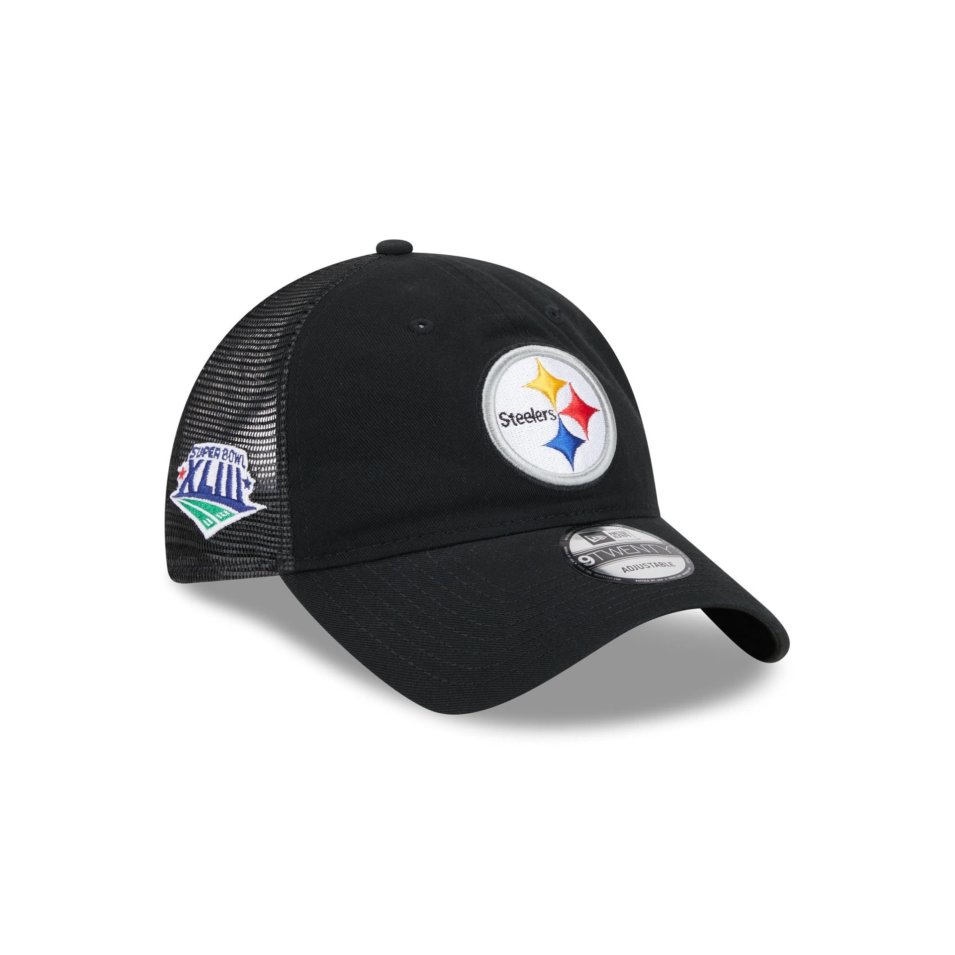 Pittsburgh Steelers Throwback 9TWENTY Trucker Hat sold by New Era