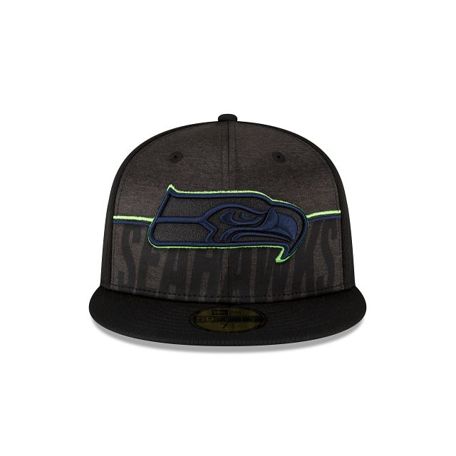 Seattle Seahawks 2023 Training Black 59FIFTY Fitted Hat sold by New Era product image thumbnail 2