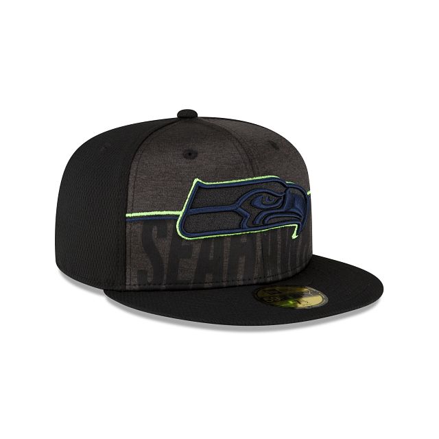 Seattle Seahawks 2023 Training Black 59FIFTY Fitted Hat sold by New Era product image thumbnail 3