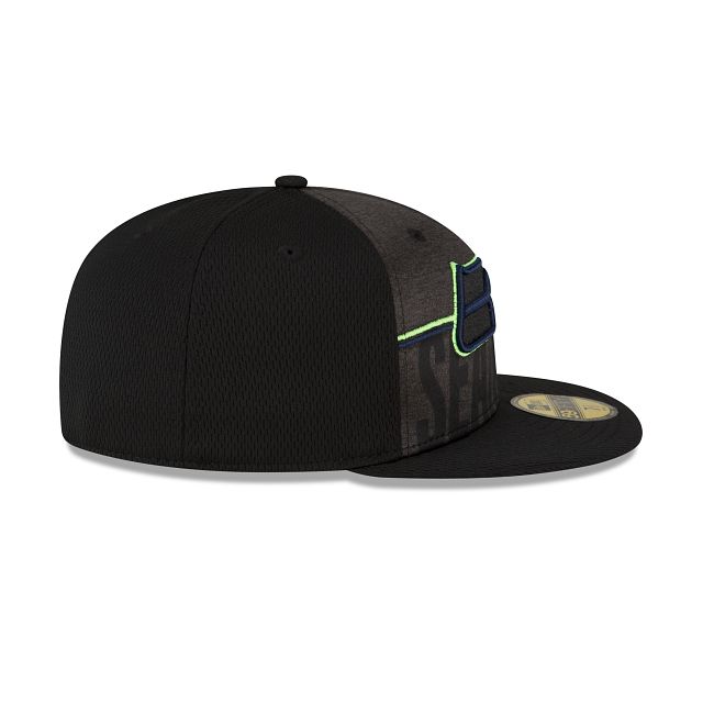Seattle Seahawks 2023 Training Black 59FIFTY Fitted Hat sold by New Era product image thumbnail 5