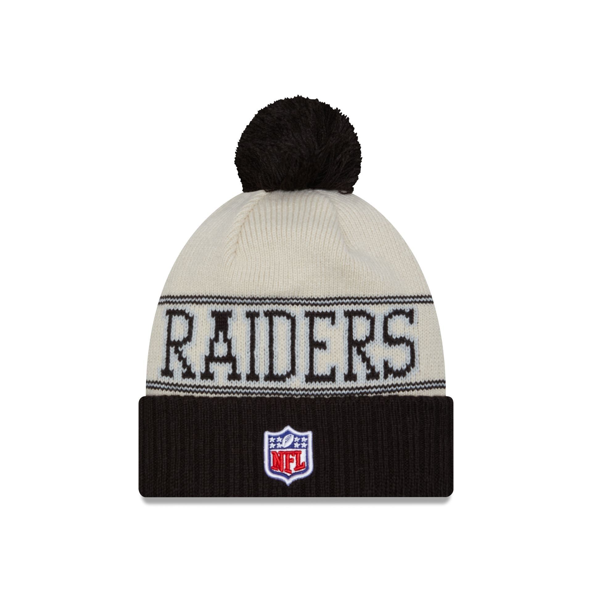 Las Vegas Raiders 2023 Cold Weather Historic Pom Knit Hat sold by New Era product image thumbnail 2