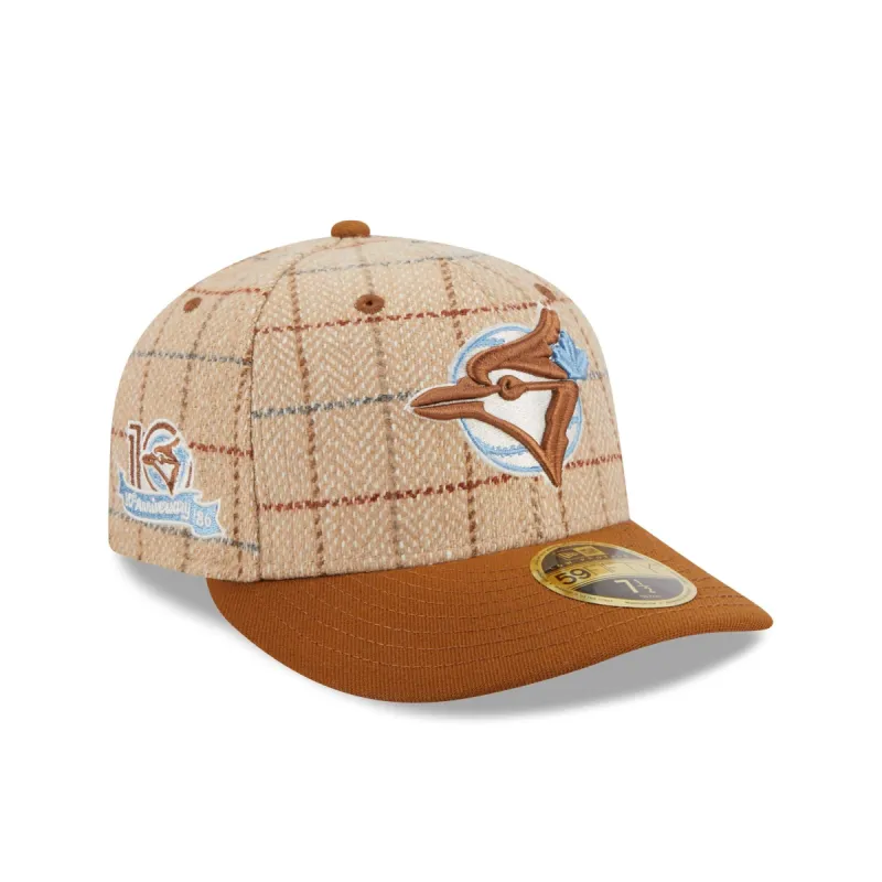 Toronto Blue Jays Herringbone Check Low Profile 59FIFTY Fitted Hat sold by New Era