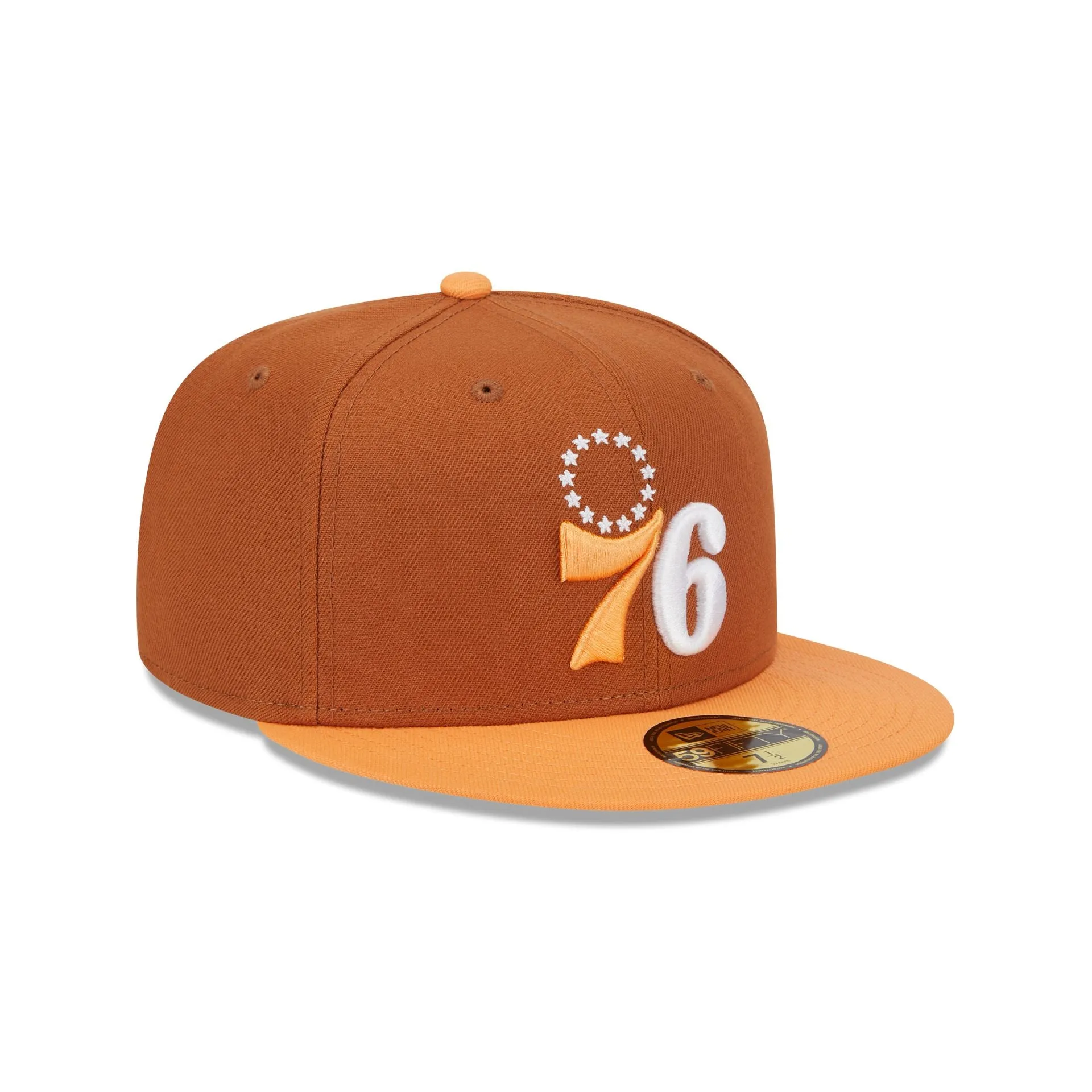 Philadelphia 76ers Color Pack Earthy Brown 59FIFTY Fitted Hat sold by New Era product image thumbnail 3