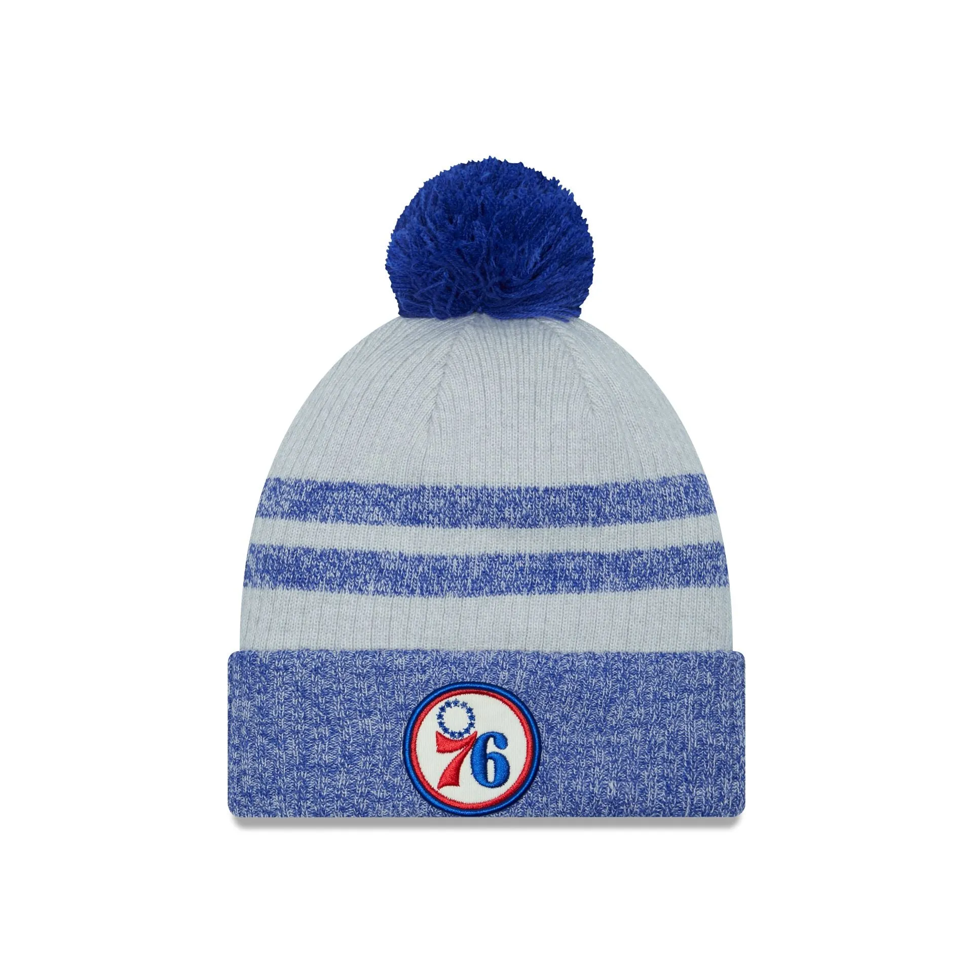 Philadelphia 76ers Sport Night Pom Knit Hat sold by New Era