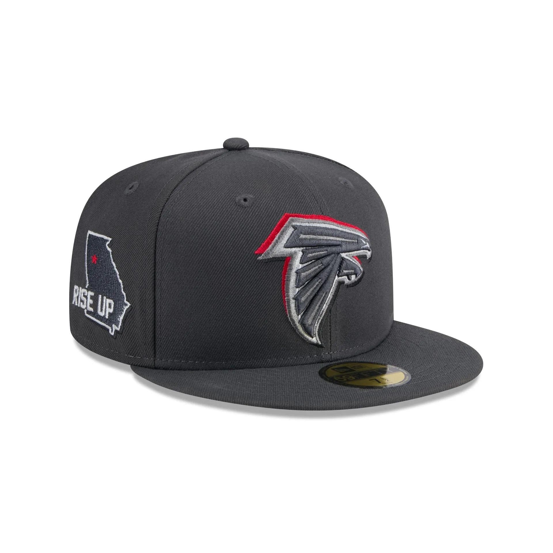Atlanta Falcons 2024 Draft Gray 59FIFTY Fitted Hat sold by New Era