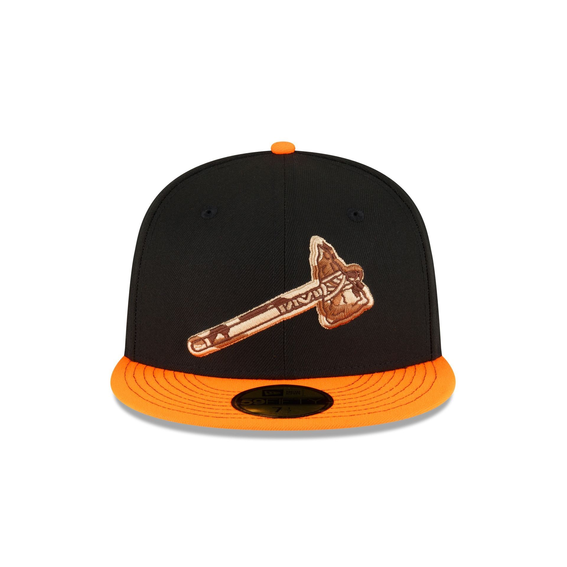 Just Caps Orange Visor Atlanta Braves 59FIFTY Fitted Hat sold by New Era product image thumbnail 2