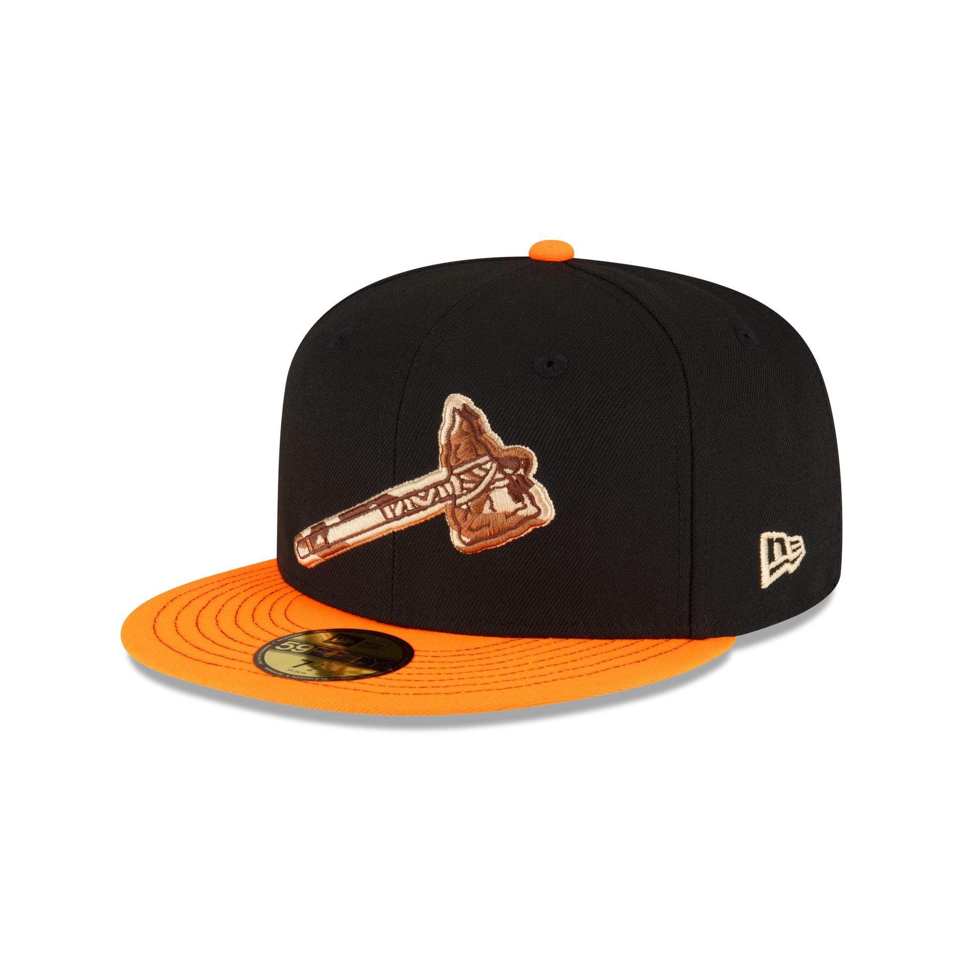 Just Caps Orange Visor Atlanta Braves 59FIFTY Fitted Hat sold by New Era product image thumbnail 3