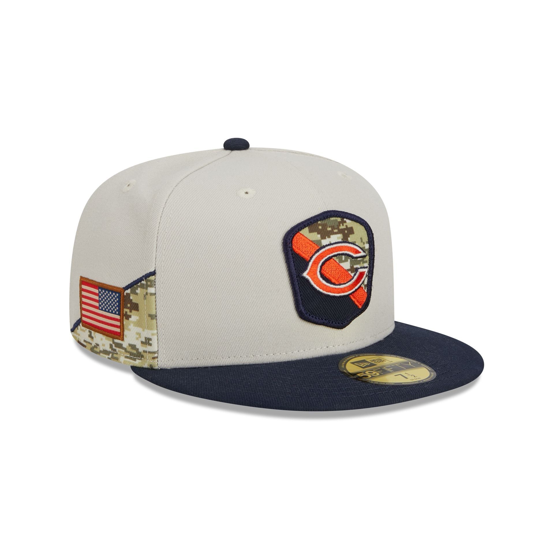 Chicago Bears 2023 Salute to Service 59FIFTY Fitted Hat sold by New Era
