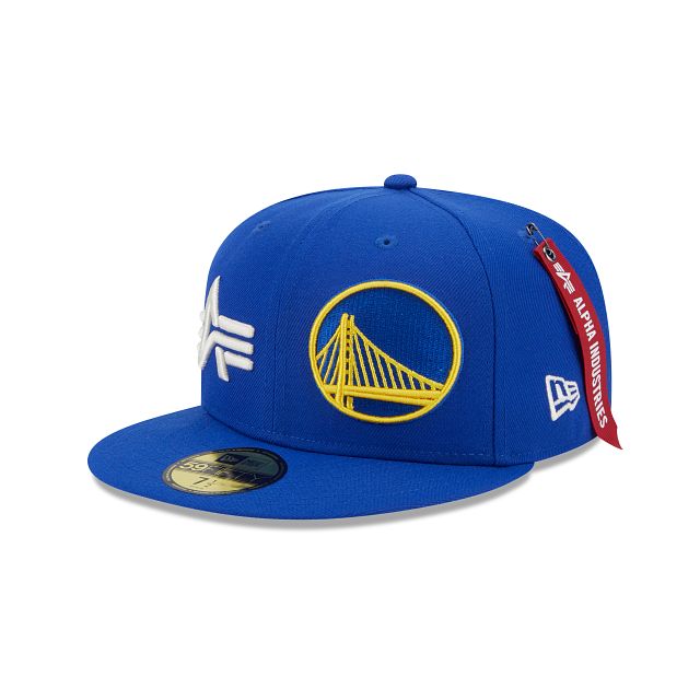 Alpha Industries X Golden State Warriors Dual Logo 59FIFTY Fitted Hat sold by New Era