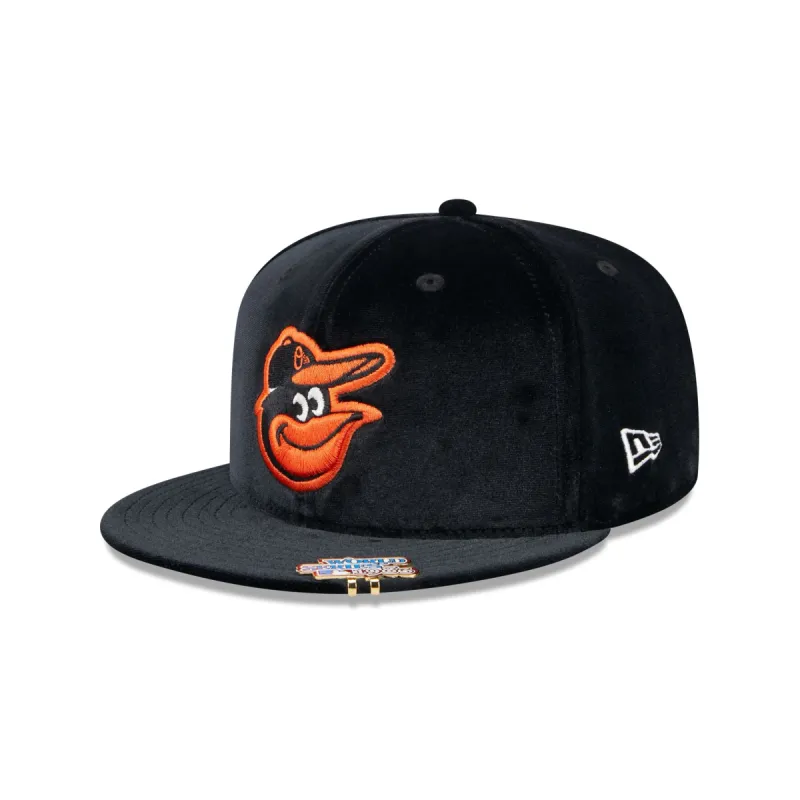 Baltimore Orioles Velvet Visor Clip 59FIFTY Fitted Hat sold by New Era