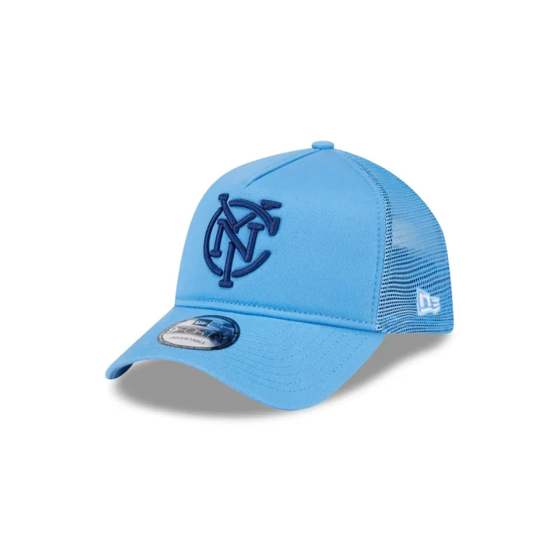 New York City FC Team 9FORTY A-Frame Snapback Hat sold by New Era