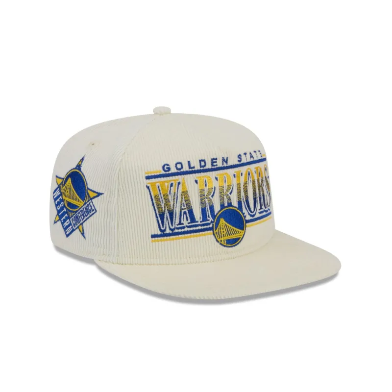 Golden State Warriors Throwback Corduroy Golfer Hat sold by New Era