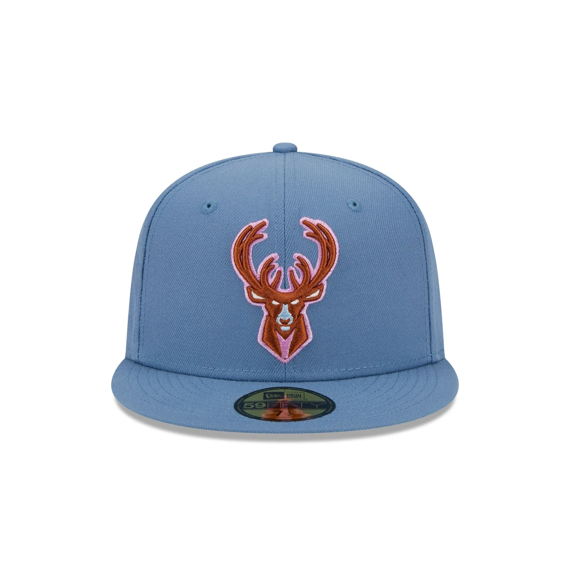 Milwaukee Bucks Color Pack Faded Blue 59FIFTY Fitted Hat sold by New Era product image thumbnail 2