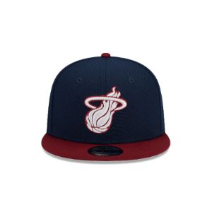 Miami Heat Color Pack Navy 9FIFTY Snapback Hat sold by New Era