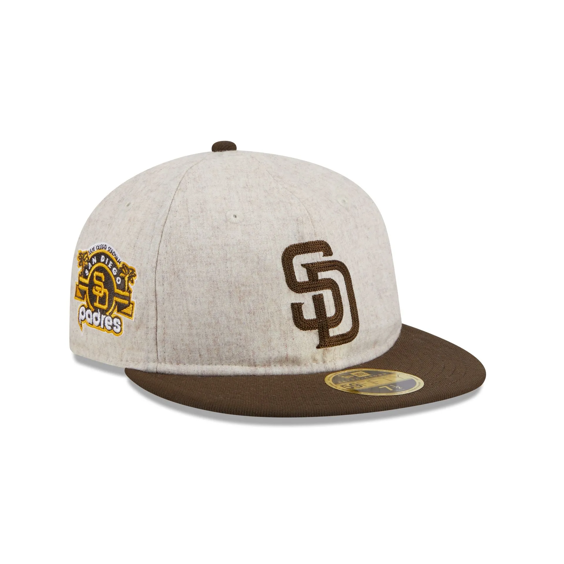 San Diego Padres Melton Wool Retro Crown 59FIFTY Fitted Hat sold by New Era