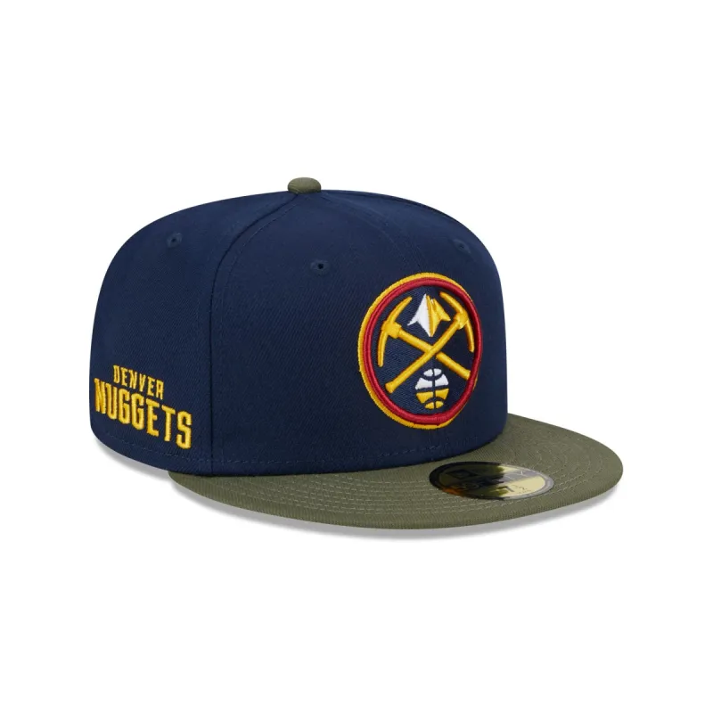 Denver Nuggets Olive Visor 59FIFTY Fitted Hat sold by New Era