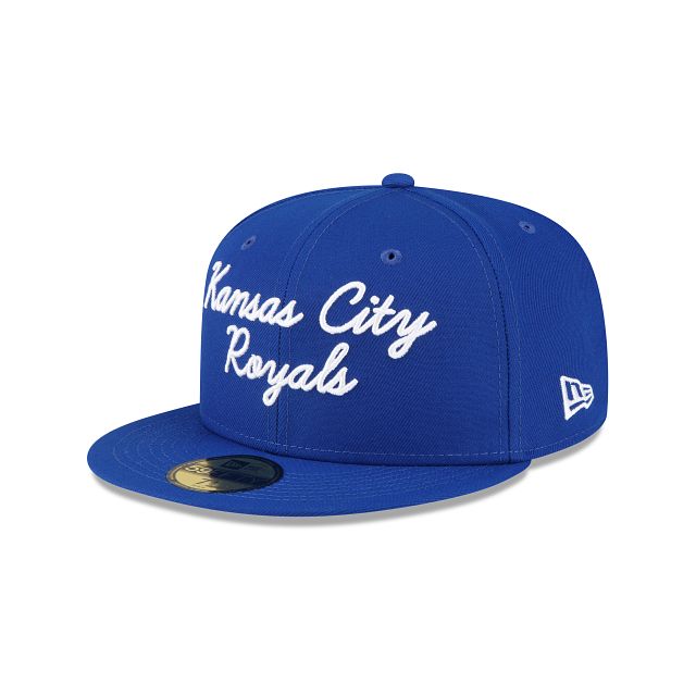 Kansas City Royals Fairway Script 59FIFTY Fitted Hat sold by New Era