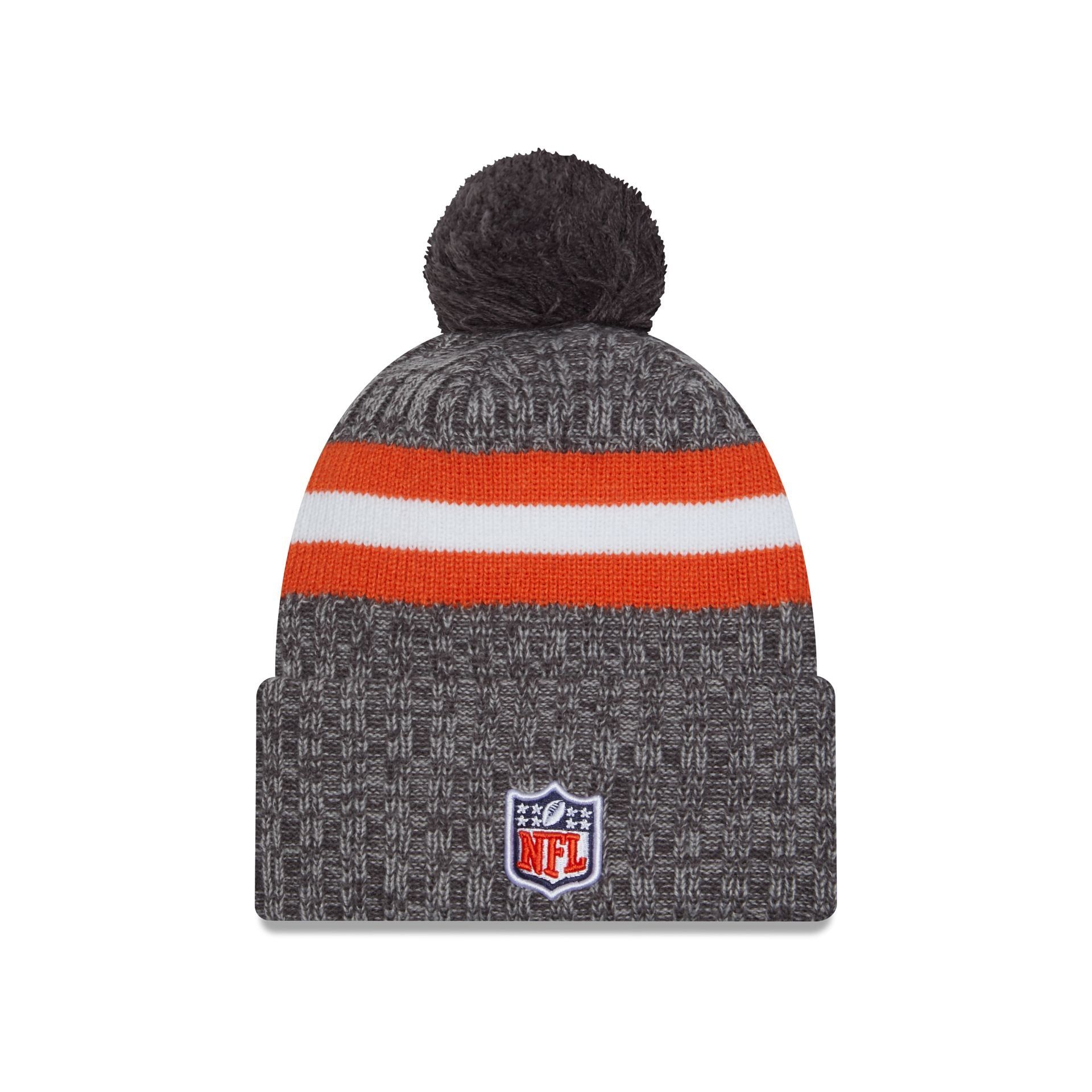 Chicago Bears 2023 Cold Weather Gray Pom Knit Hat sold by New Era product image thumbnail 2