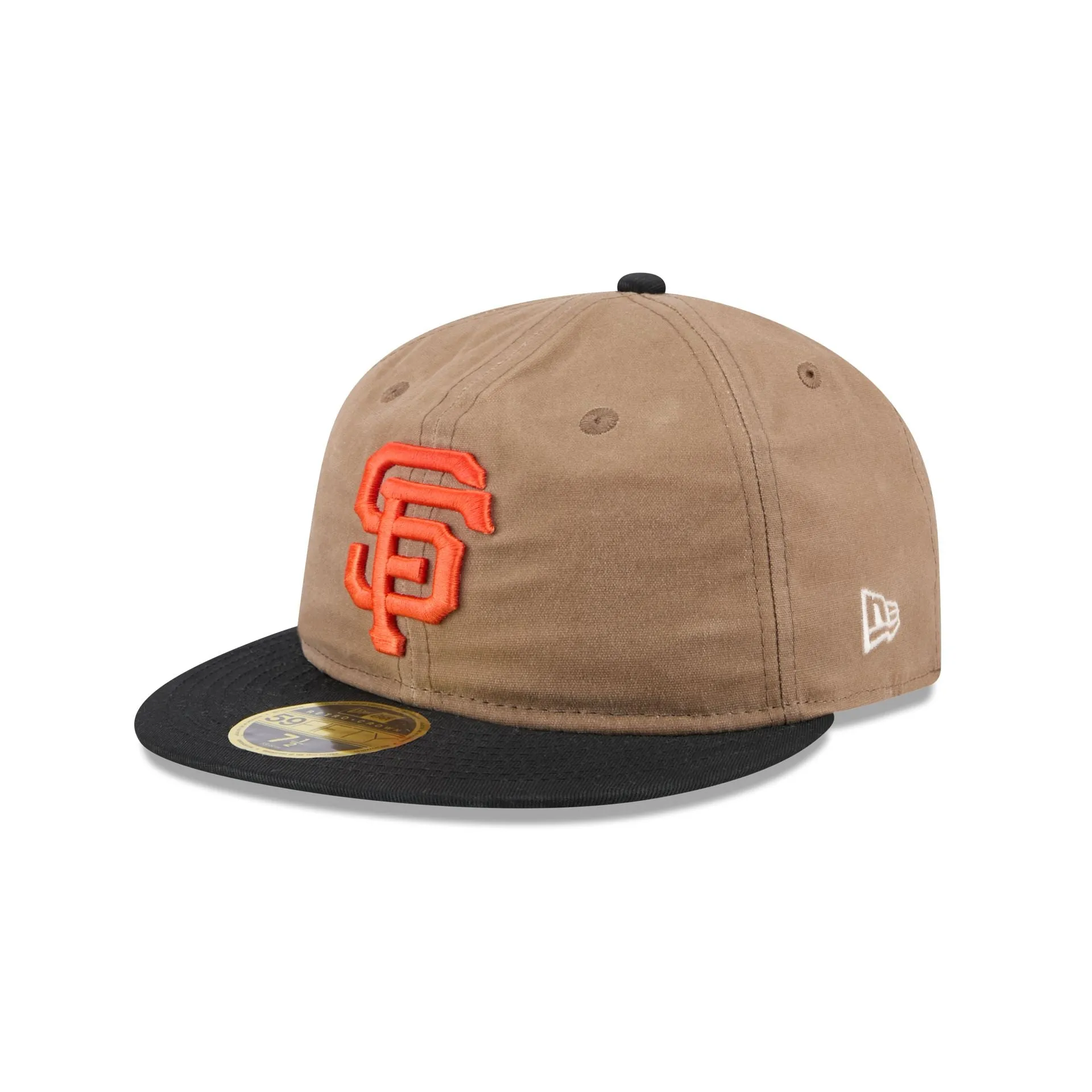 San Francisco Giants Wax Canvas Retro Crown 59FIFTY Fitted Hat sold by New Era