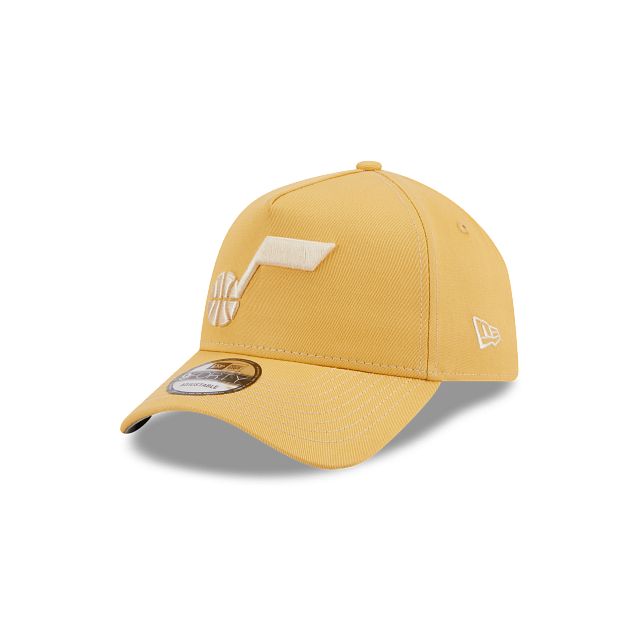 Utah Jazz Caramel 9FORTY A-Frame Snapback Hat sold by New Era