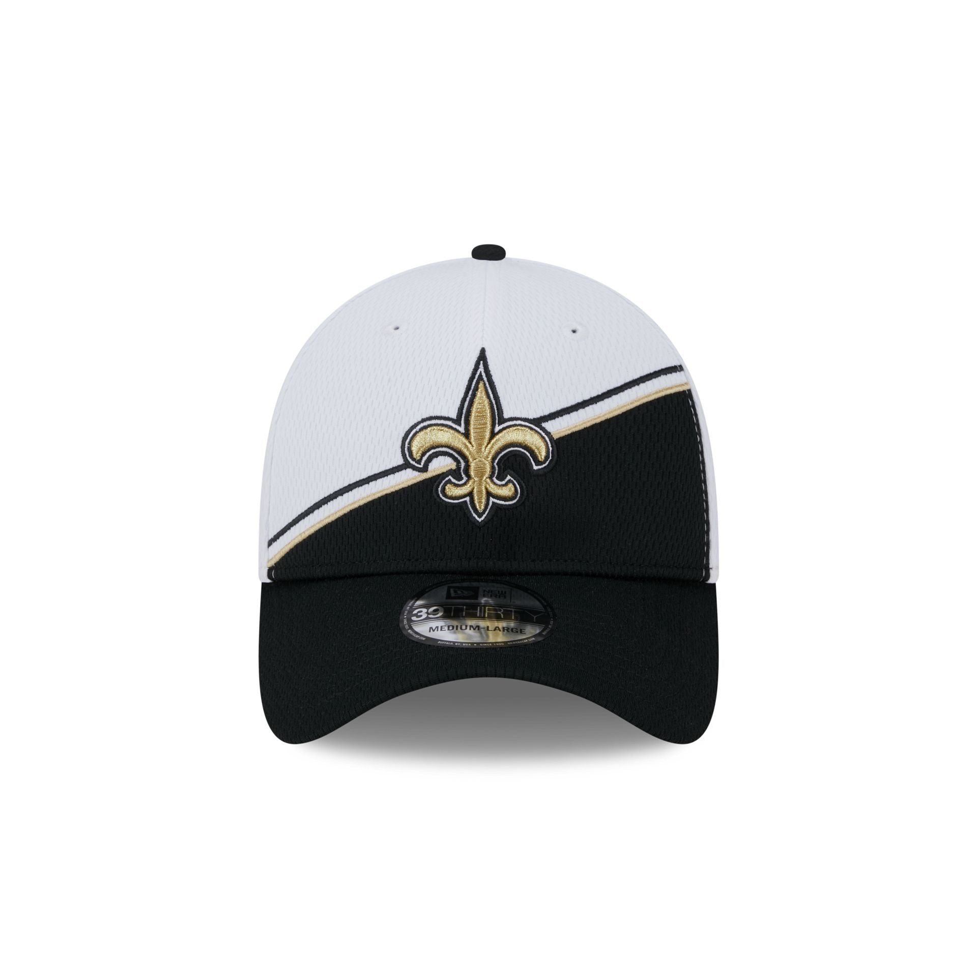 New Orleans Saints 2023 Sideline White 39THIRTY Stretch Fit Hat sold by New Era product image thumbnail 2