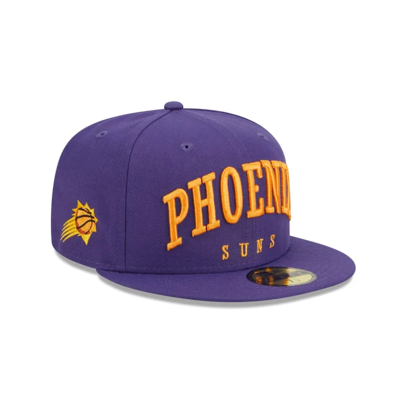 Phoenix Suns Sport Night Wordmark 59FIFTY Fitted Hat made by New Era