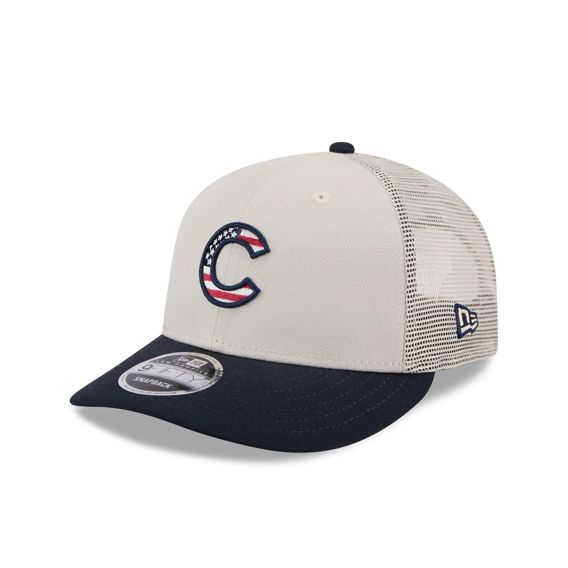 Chicago Cubs Independence Day 2024 Low Profile 9FIFTY Trucker Hat sold by New Era product image thumbnail 3