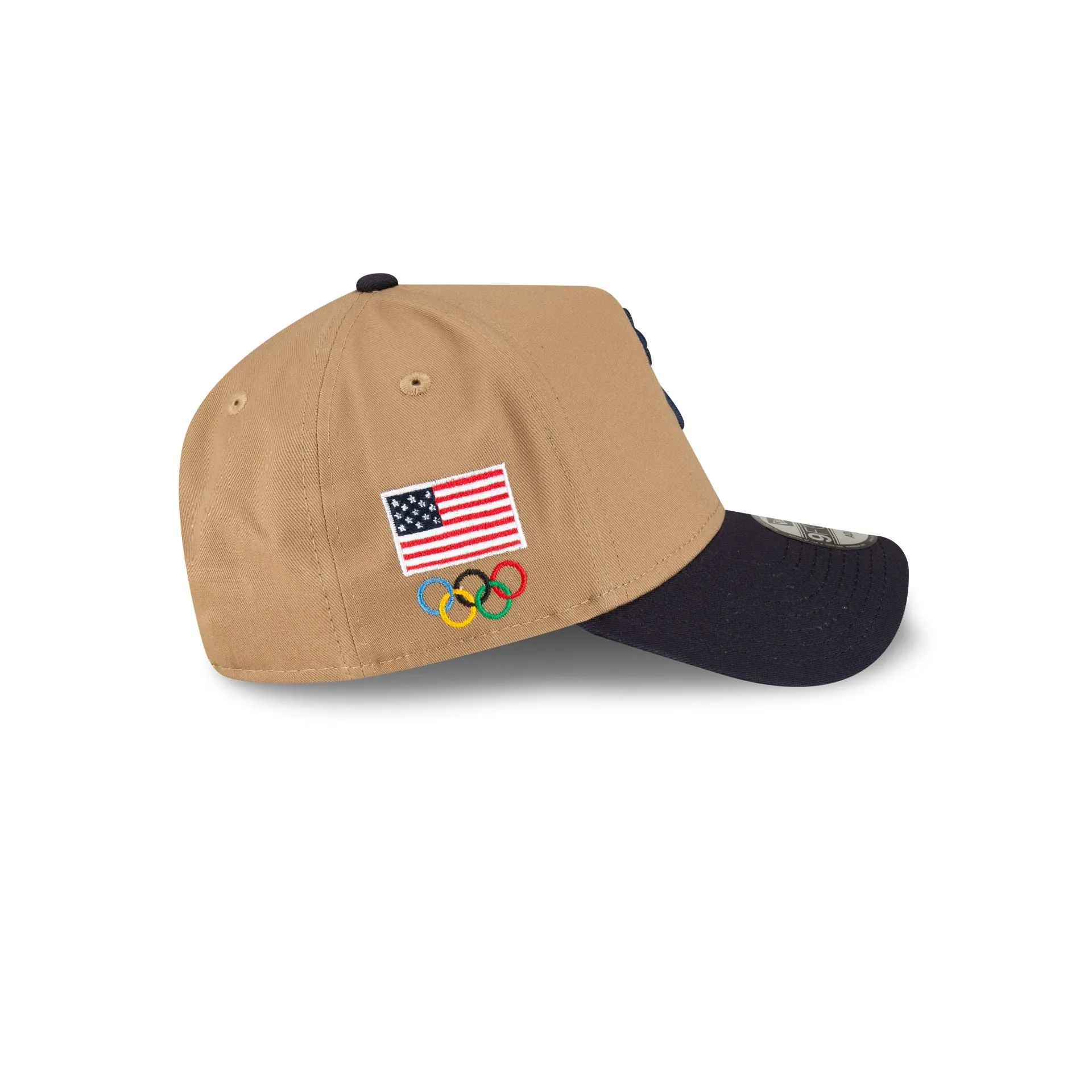 Team USA Golf Khaki 9FORTY A-Frame Snapback Hat sold by New Era product image thumbnail 4