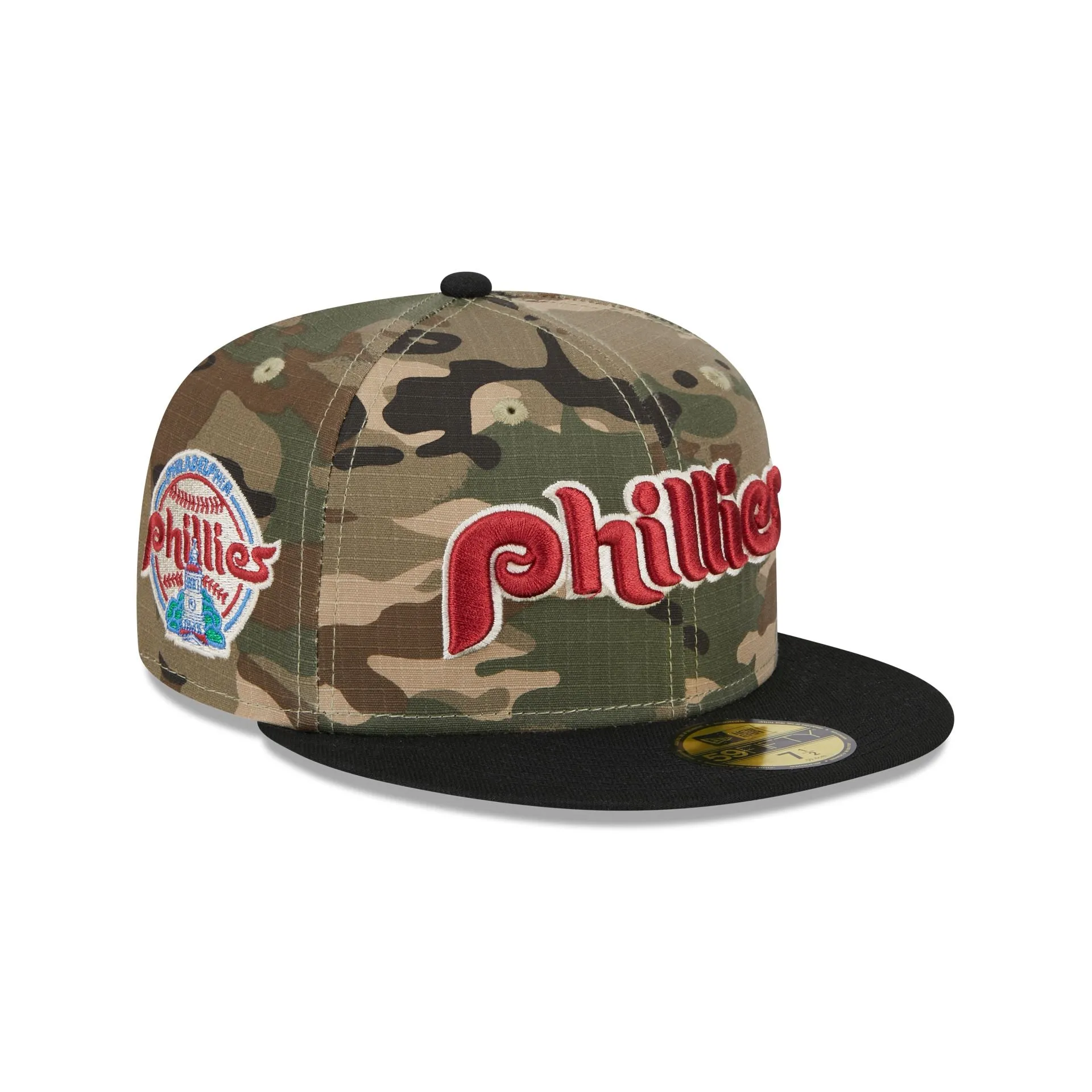 Philadelphia Phillies Camo Crown 59FIFTY Fitted Hat sold by New Era