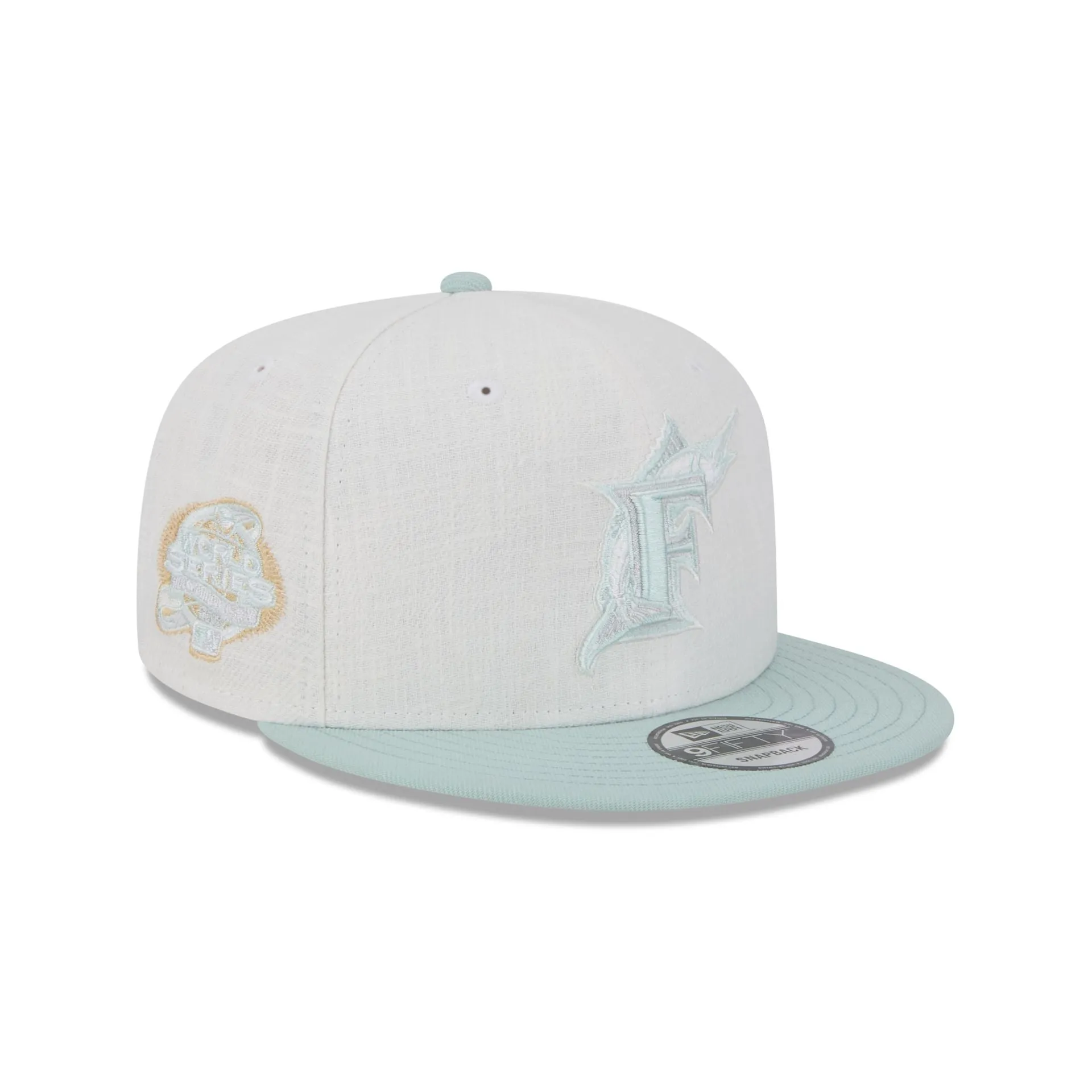 Miami Marlins Minty Breeze Logo Select 9FIFTY Snapback Hat sold by New Era