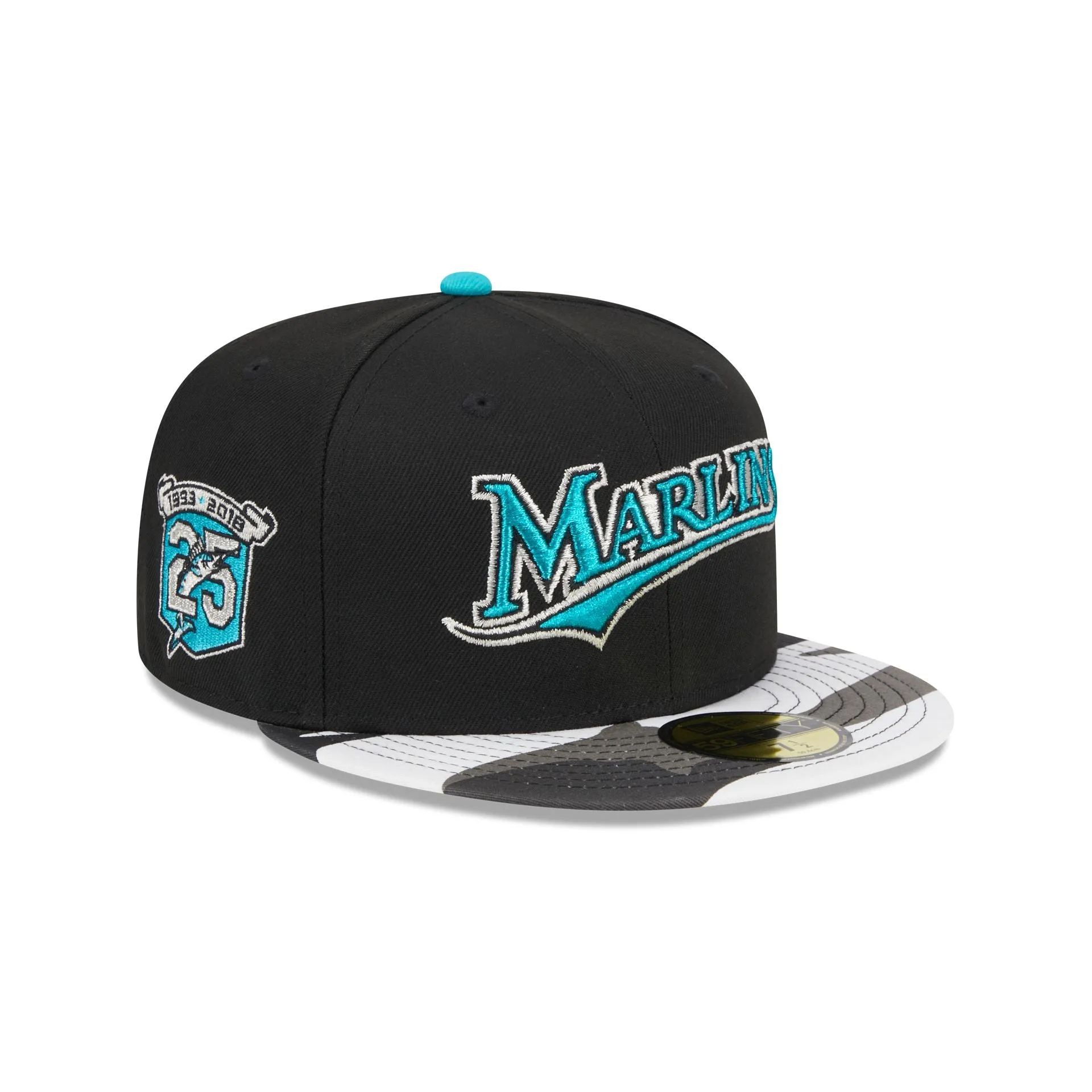 Miami Marlins Metallic Camo 59FIFTY Fitted Hat sold by New Era