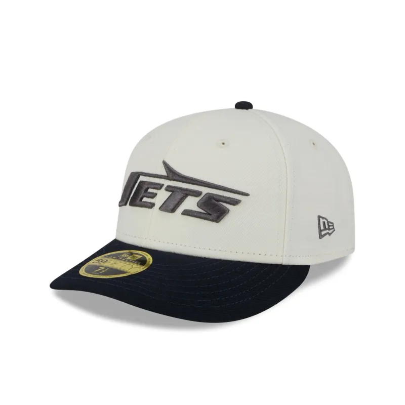 New York Jets Chrome Crown Low Profile 59FIFTY Fitted Hat sold by New Era