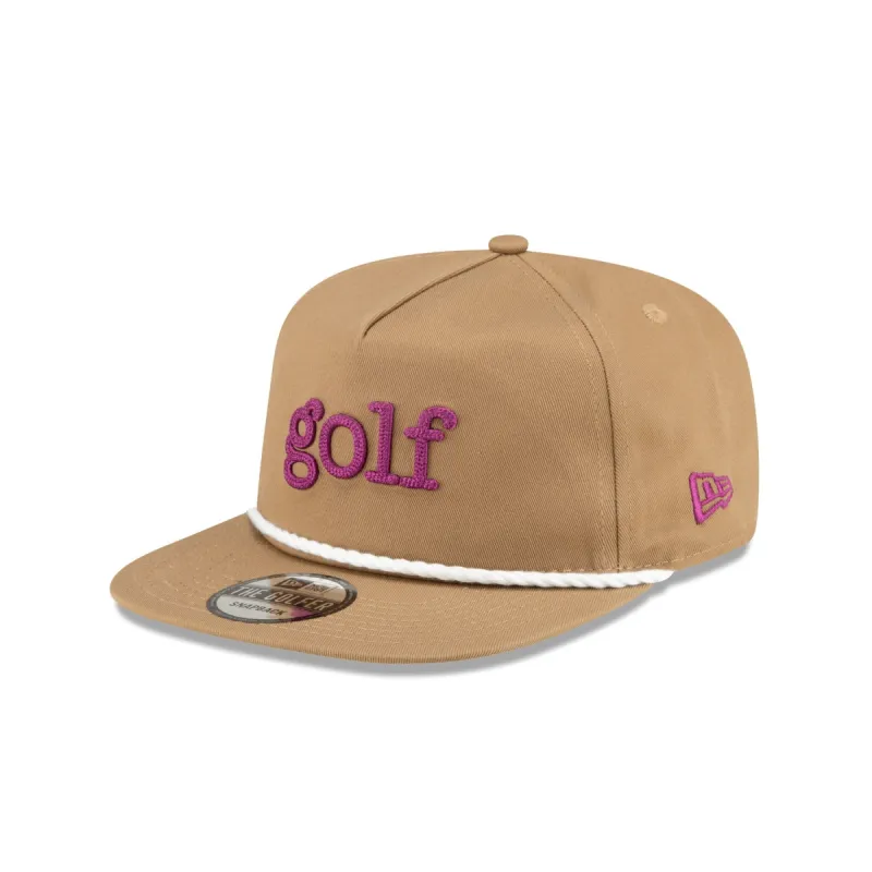 New Era Golf Tan Golfer Hat sold by New Era