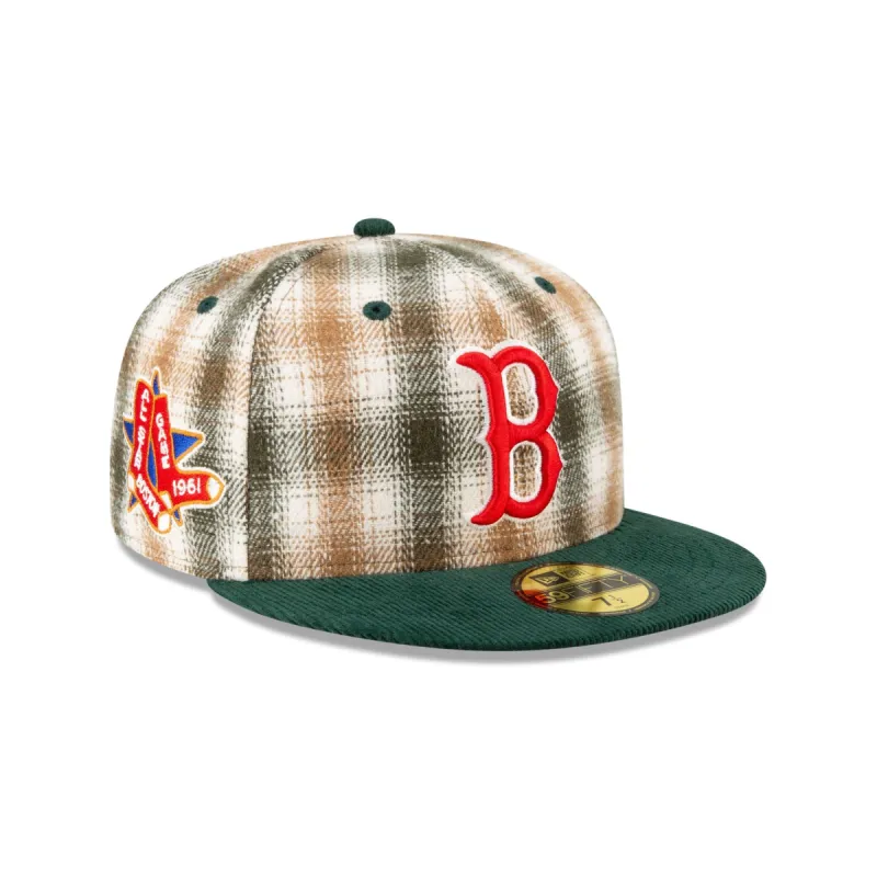 Just Caps Plaid Boston Red Sox 59FIFTY Fitted Hat sold by New Era