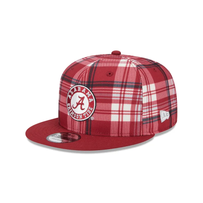 Alabama Crimson Tide Plaid 9FIFTY Snapback Hat sold by New Era
