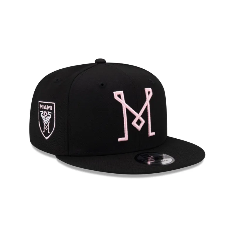 Inter Miami Basic Black 9FIFTY Snapback Hat sold by New Era