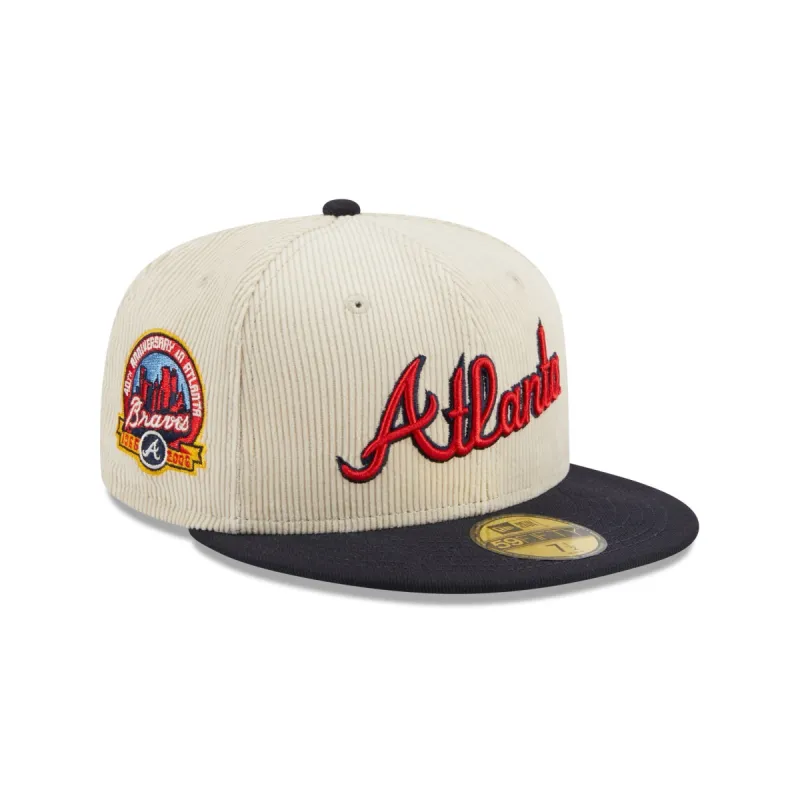Atlanta Braves Cord Classic 59FIFTY Fitted Hat sold by New Era