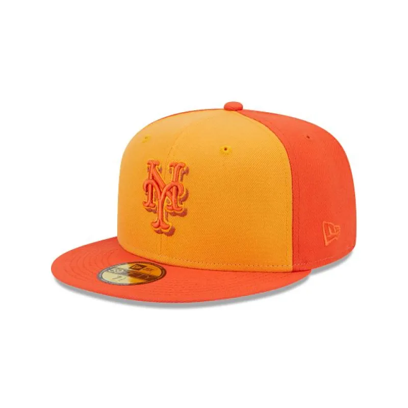 New York Mets Tri-Tone Team 59FIFTY Fitted Hat sold by New Era