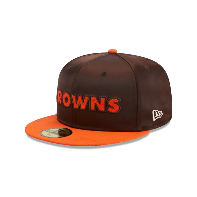 Cleveland Browns Satin 59FIFTY Fitted Hat sold by New Era