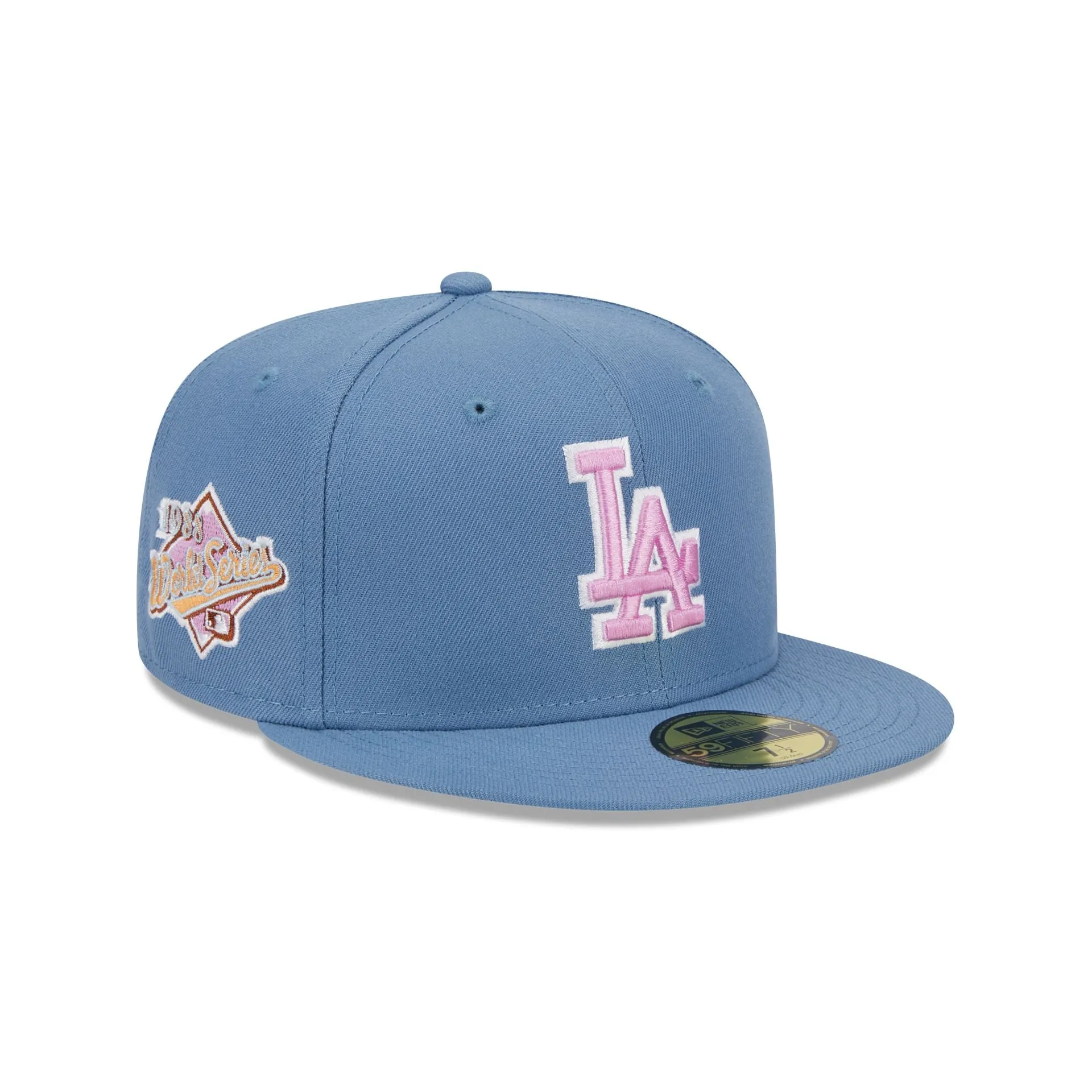 Los Angeles Dodgers Color Pack Faded Blue 59FIFTY Fitted Hat sold by New Era