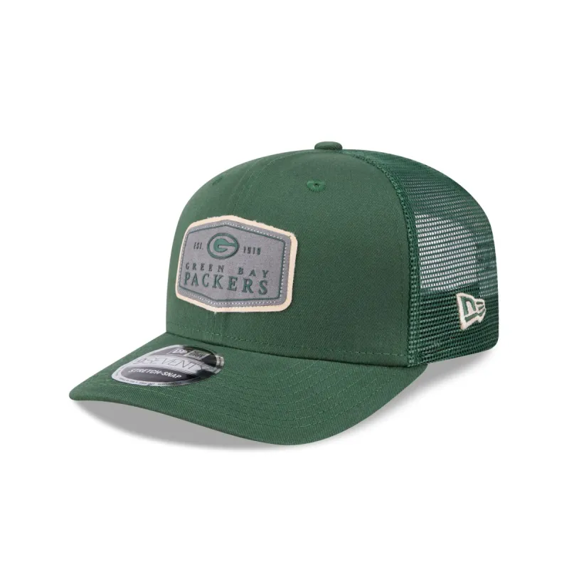 Green Bay Packers Labeled 9SEVENTY Stretch-Snap Hat sold by New Era