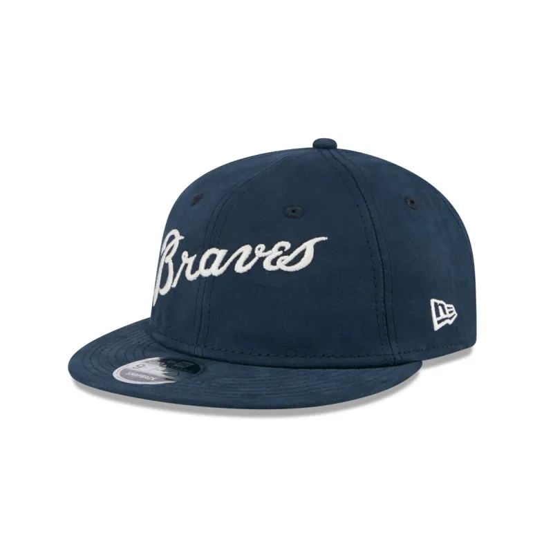 Atlanta Braves Vintage Retro Crown 9FIFTY Snapback Hat sold by New Era