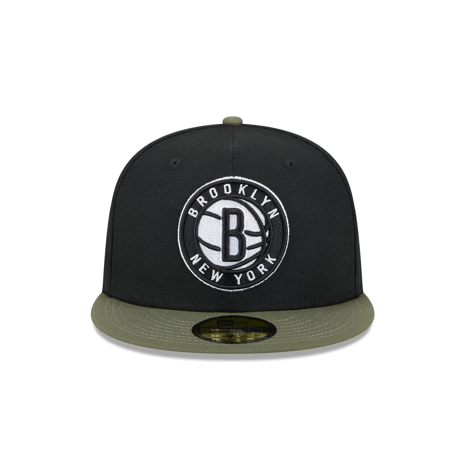 Brooklyn Nets Olive Visor 59FIFTY Fitted Hat sold by New Era product image thumbnail 2