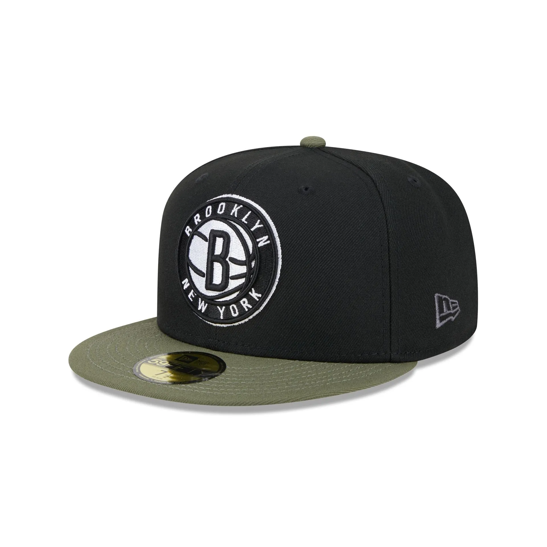 Brooklyn Nets Olive Visor 59FIFTY Fitted Hat sold by New Era product image thumbnail 3